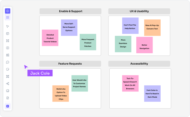 UX researchers, product managers, design thinkers, and teams using Cloudairy for affinity diagrams