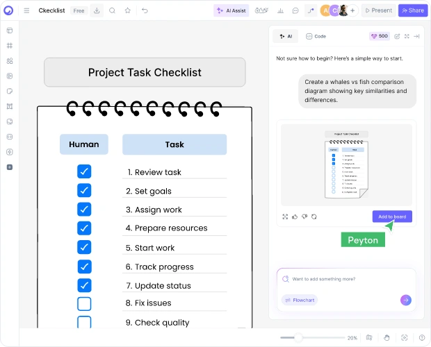 How to Make a Checklist with AI