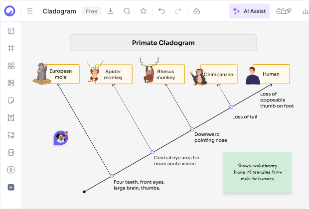 Parts of a Cladogram