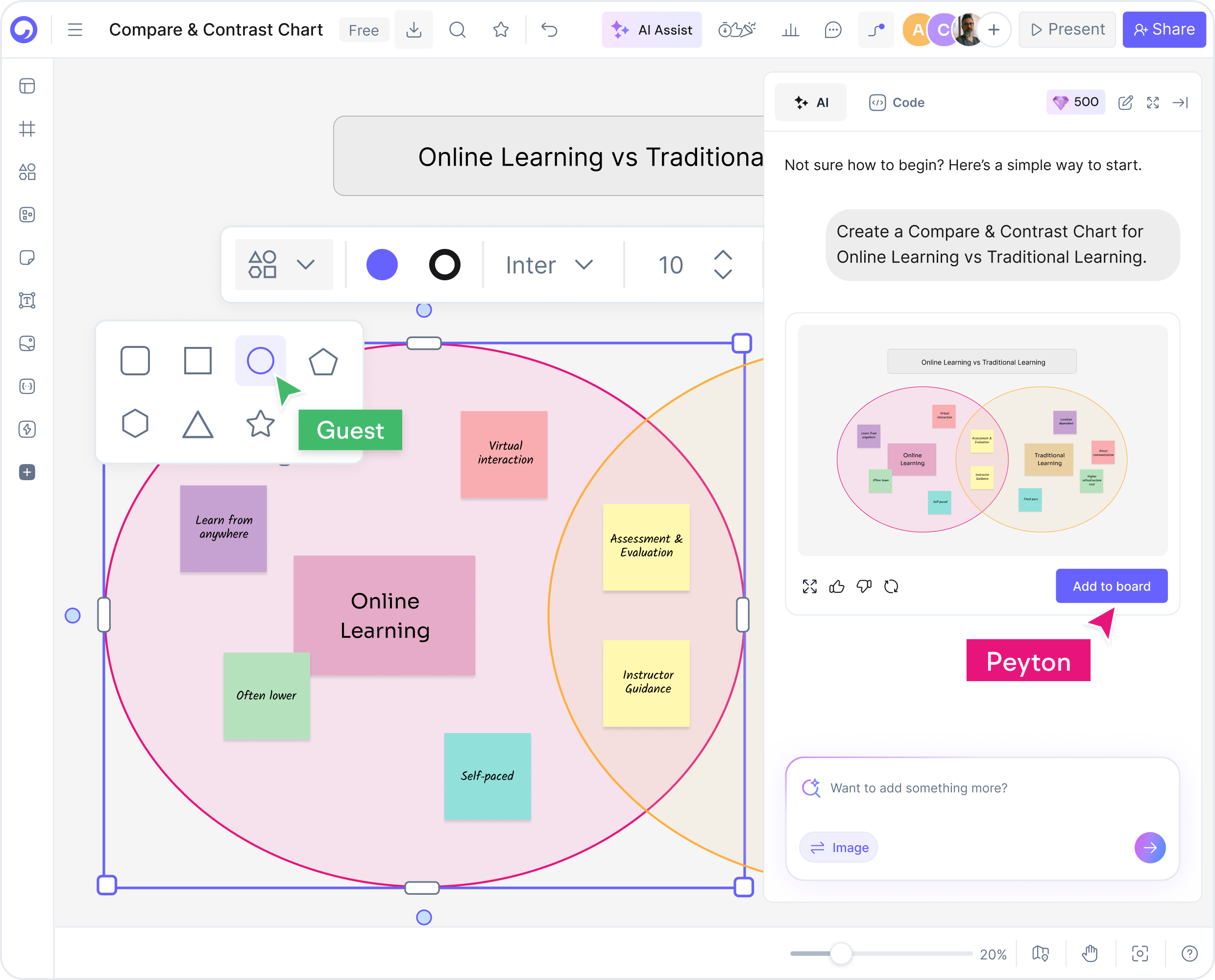 How to Make a Compare and Contrast Chart with AI