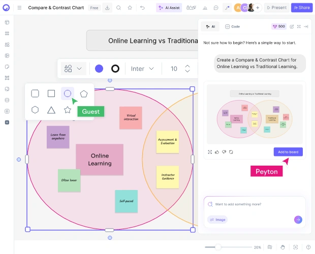 How to Make a Compare and Contrast Chart with AI