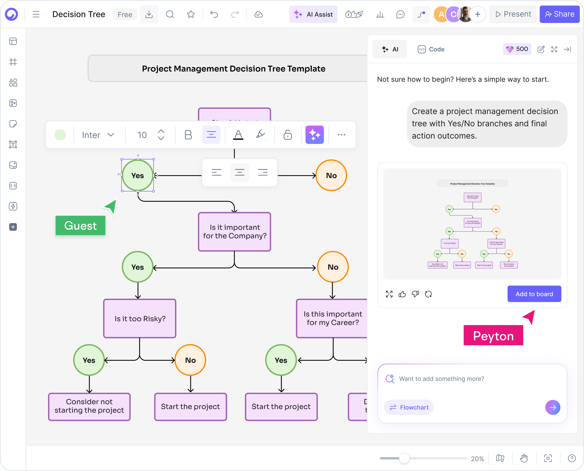 How to Make a Decision Tree with AI