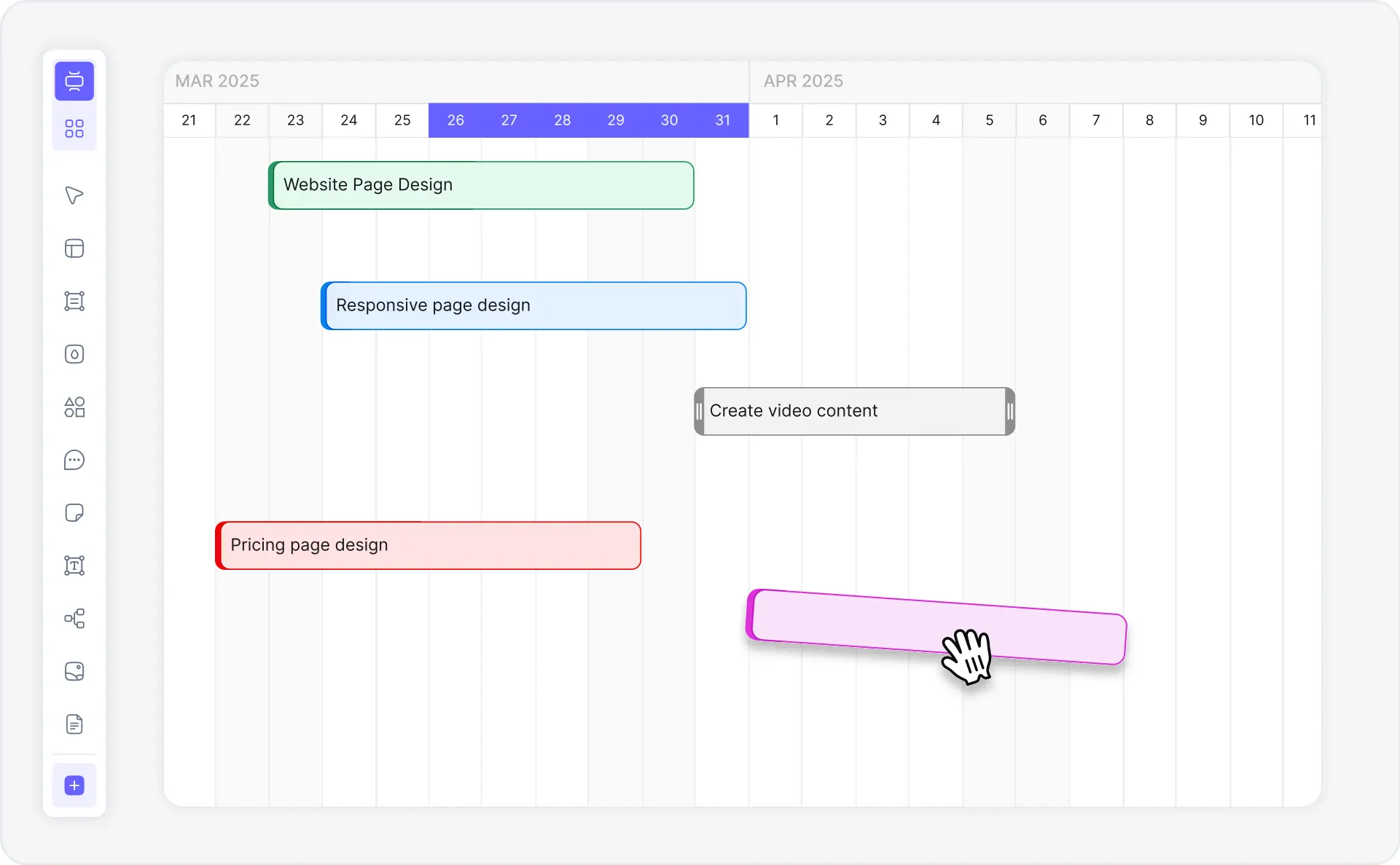 What is a Gantt chart — example showing tasks, milestones, dependencies, and critical path on a project timeline