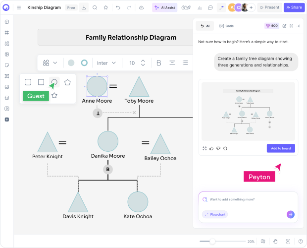 How to Make a Kinship Diagram with AI