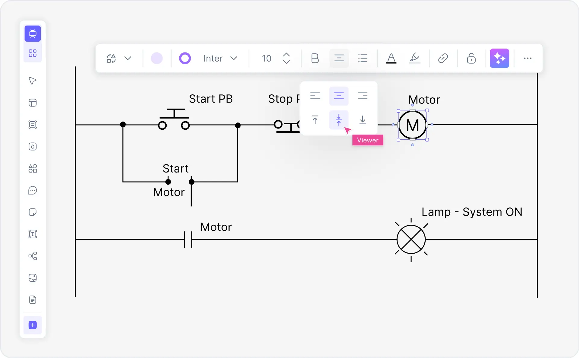 What is a ladder diagram — example showing PLC contacts, coils, timers, and counters in IEC 61131-3 notation