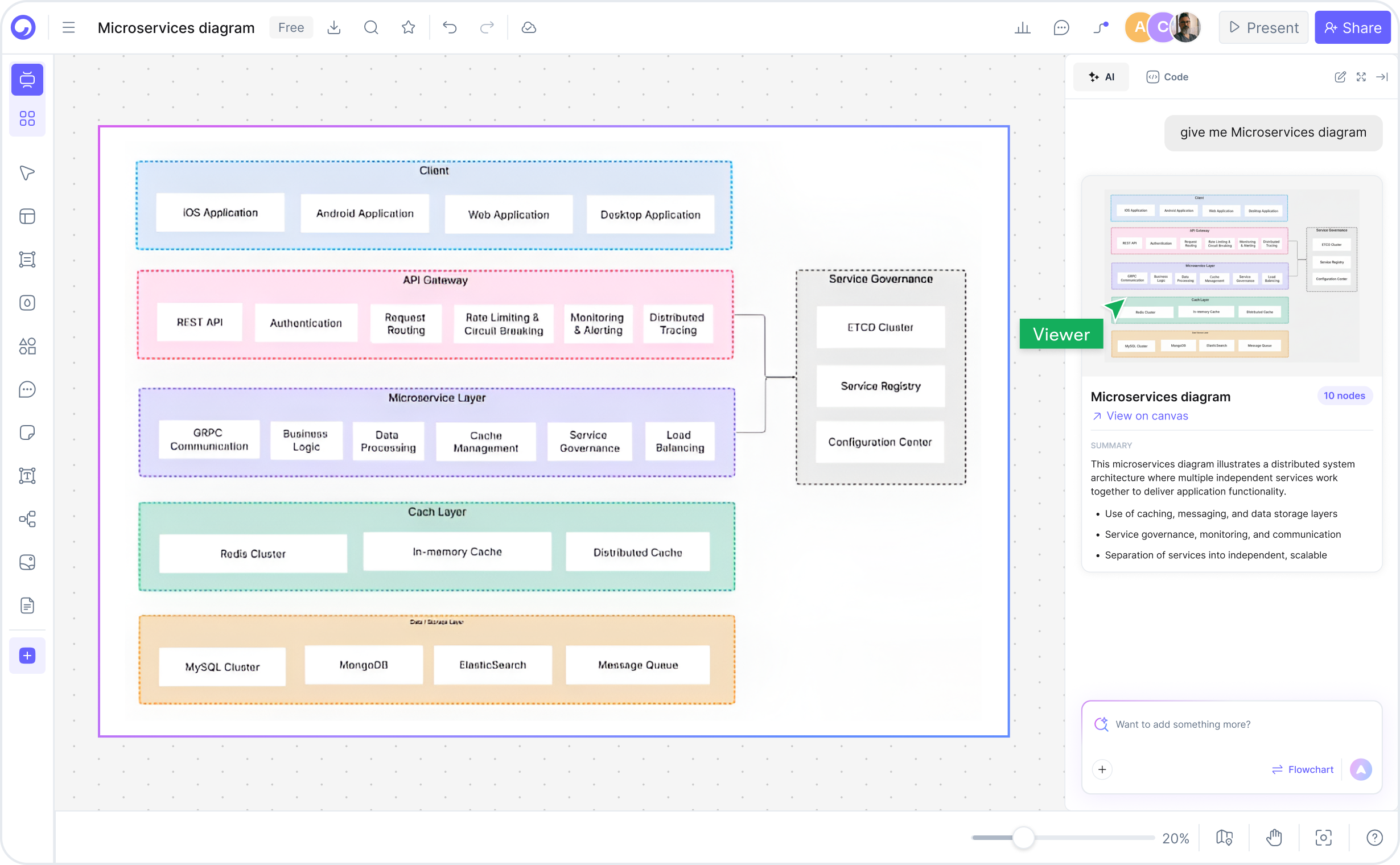 How to Create a Microservices Architecture Diagram with Cloudairy