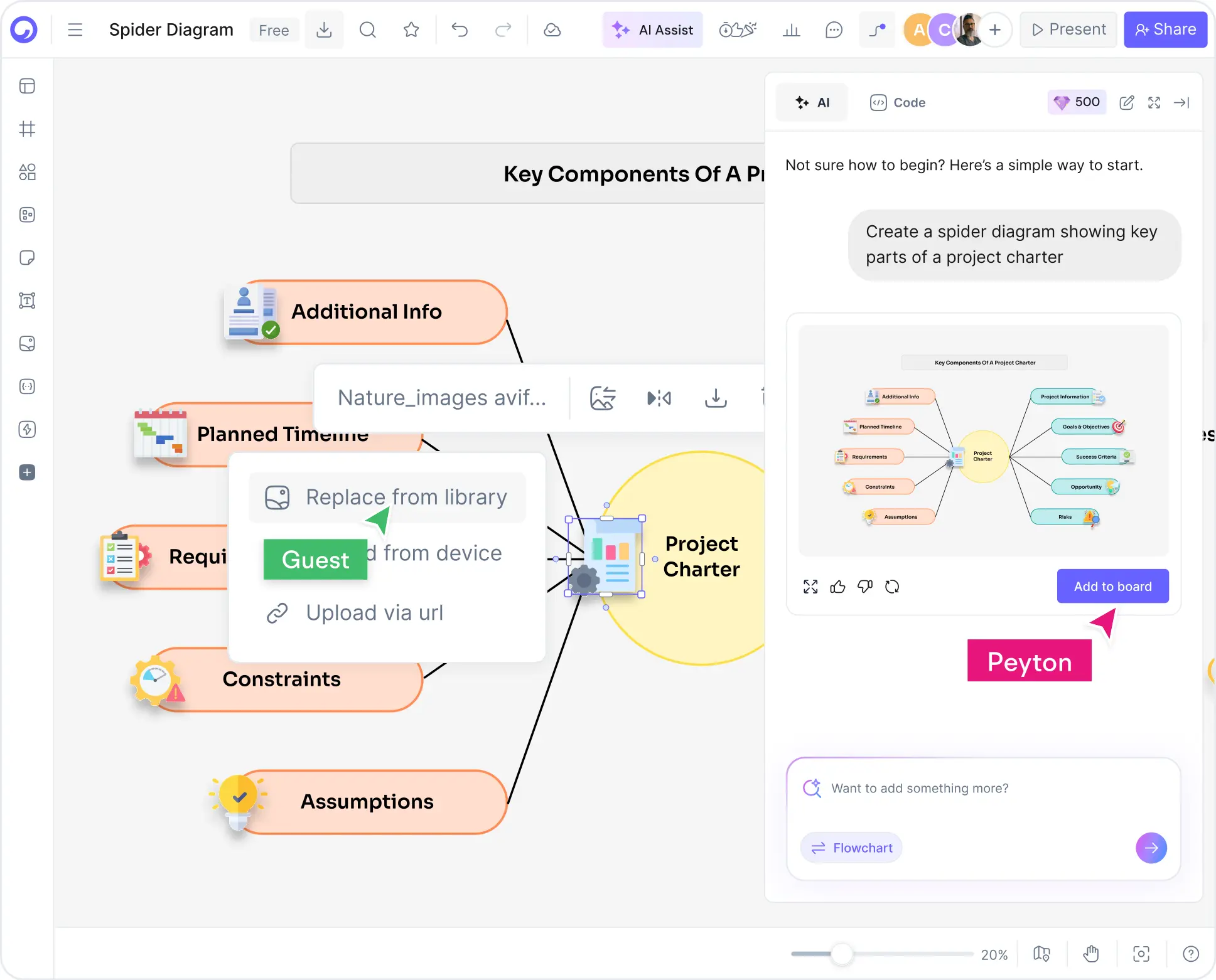 How to Make a Spider Diagram with AI
