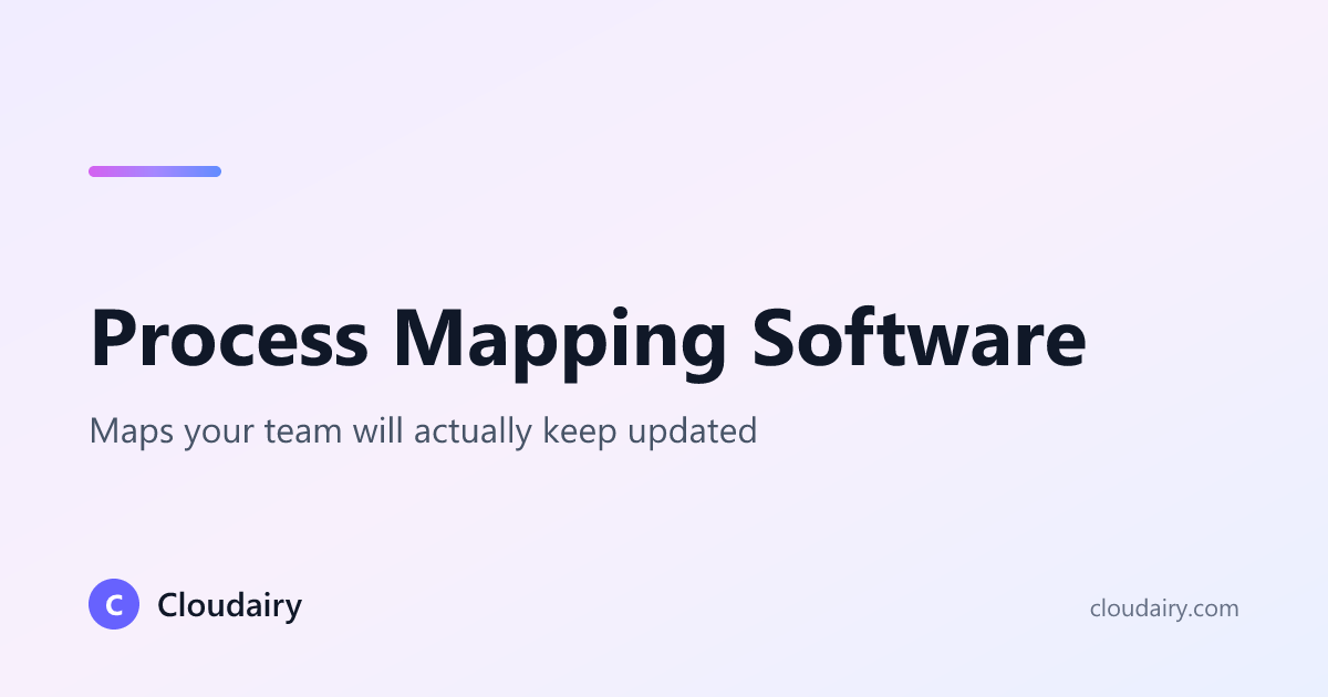 Best Process Mapping Software & Tools (2026) | Cloudairy