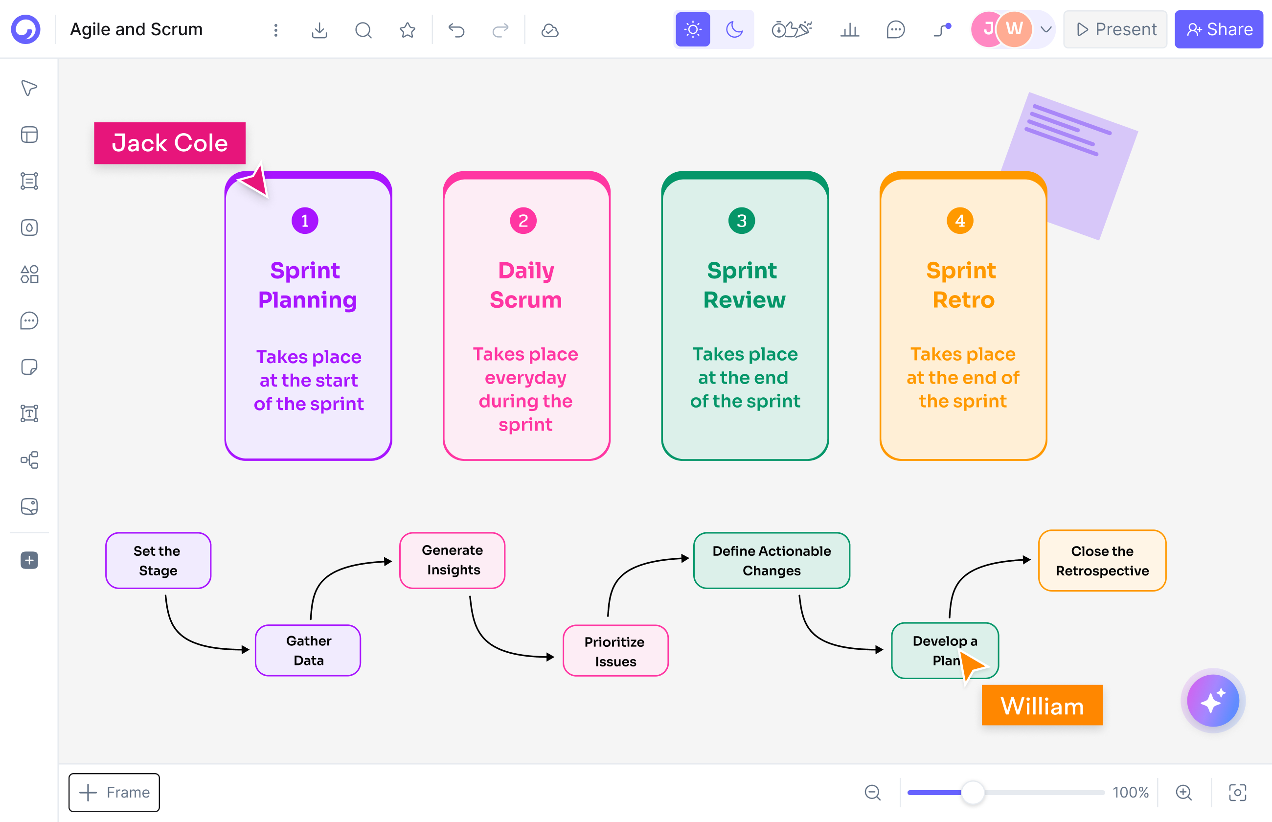 Lucidchart vs Visio: collaboration