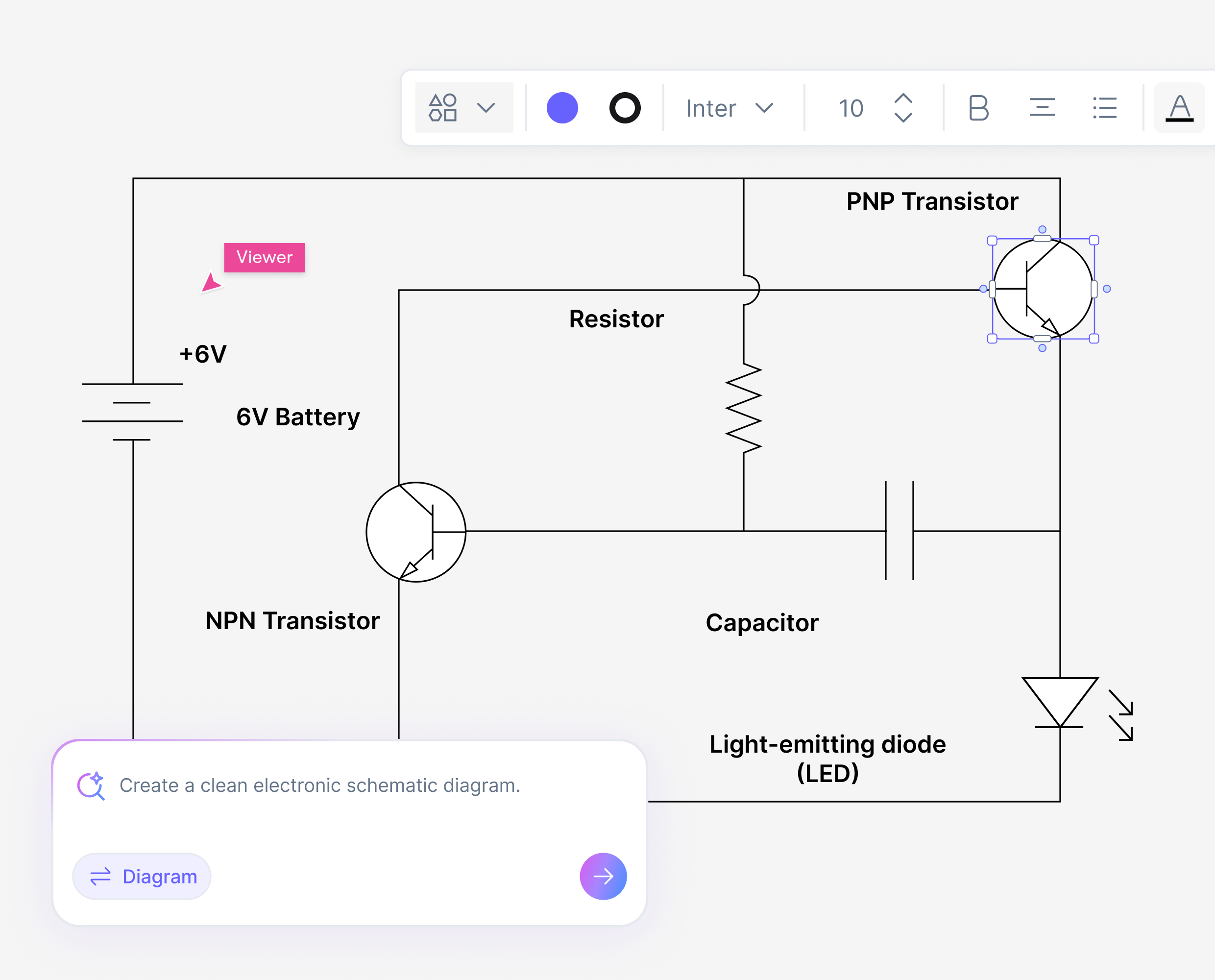 Professional wiring diagram and schematic created with Cloudairy AI