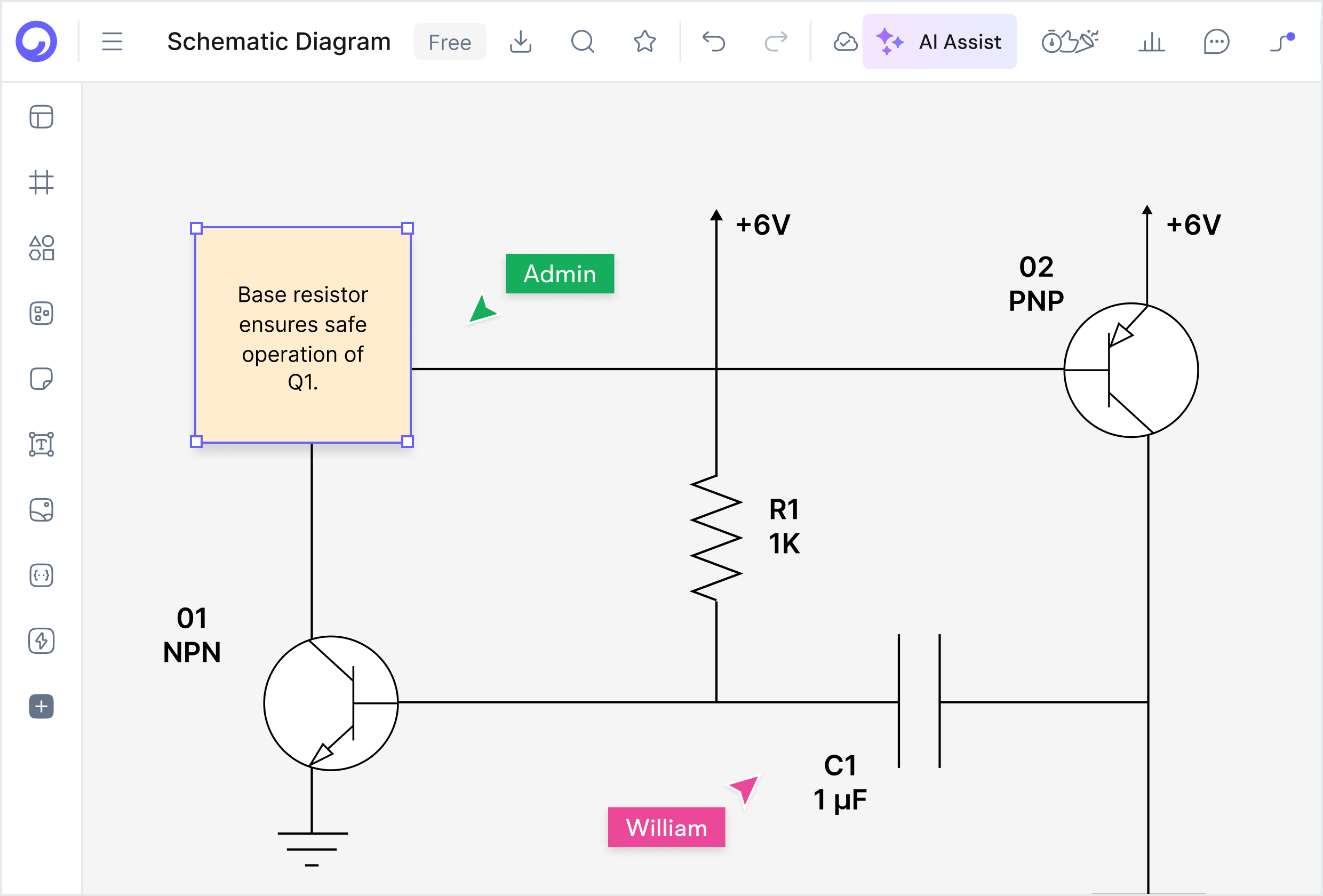 Schematic diagram integrated into full electrical project documentation