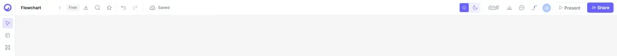 The editor top bar